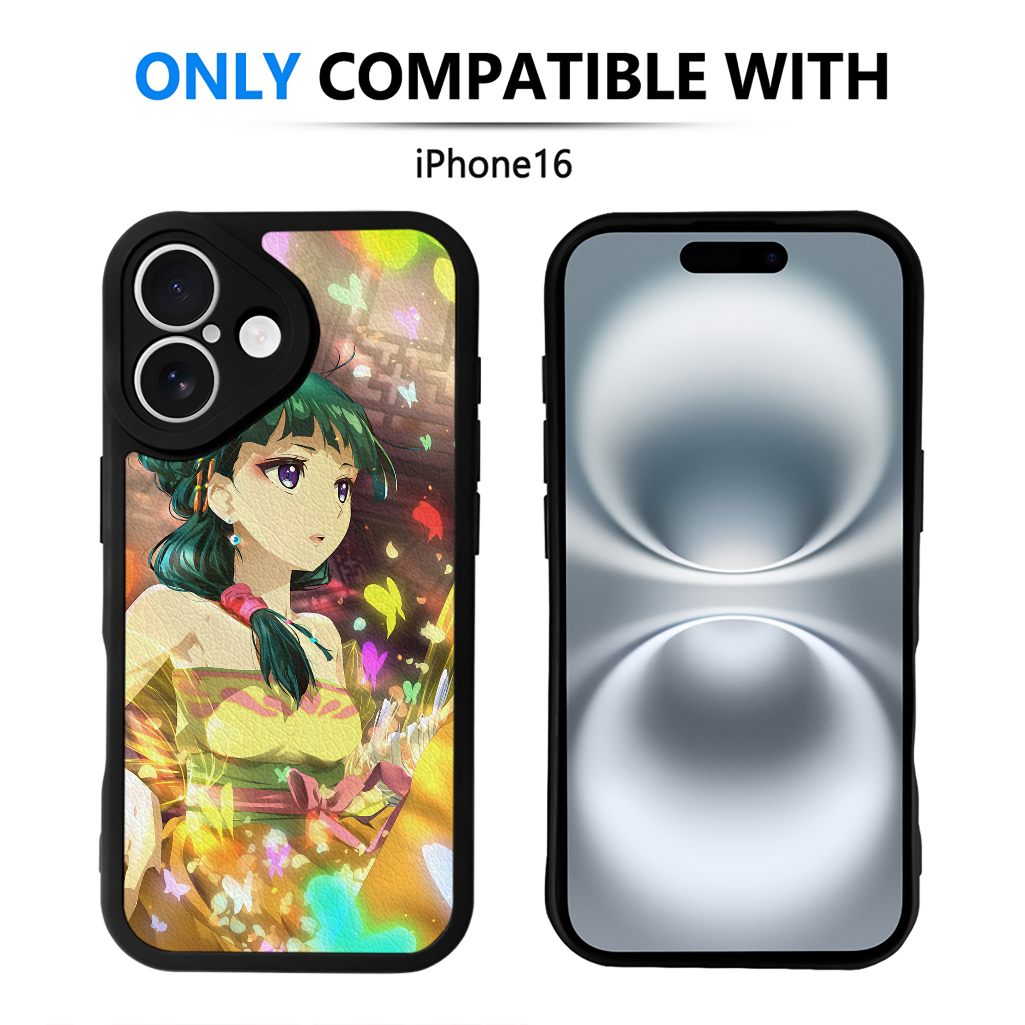 （画像用） 薬屋のひとりごと The Apothecary Diaries 【iPhone 16シリーズ対応】シリコンスマホケース（レザー調） 材質：シリコン